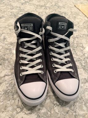 Converse Black Athletic Sneakers with White Laces